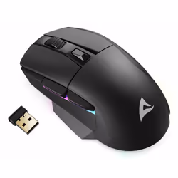 Sharkoon SGM50W souris Jouer Droitier RF Wireless + USB Type-A Optique 6400 DPI