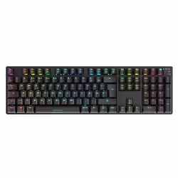 Sharkoon SKILLER SGK36W, Taille réelle (100 %), Sans fil, RF sans fil, Clavier mécanique, QWERTZ, LED RGB