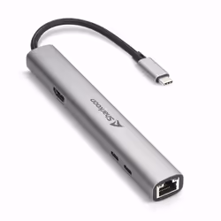 Sharkoon 4044951040704, 1250 Mbit/s, Gris foncé, Aluminium, 0,16 m, 23 mm, 157,5 mm