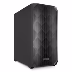 Sharkoon AK3, Midi Tower, PC, Noir, ATX, micro ATX, Mini-ITX, Métal, 17 cm