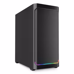 Sharkoon AK4 RGB STRIP, Midi Tower, PC, Noir, ATX, micro ATX, Mini-ITX, Métal, Multi