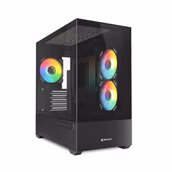 Sharkoon MK6 RGB, Midi Tower, PC, Blanc, micro ATX, Mini-ITX, Jouer, Multi