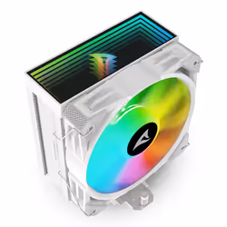 Sharkoon A50 RGB Processeur Refroidisseur d'air 12 cm Blanc 1 pièce(s) - Vue supplémentaire 7