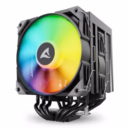 Sharkoon A60 RGB Processeur Refroidisseur d'air 12 cm Noir 1 pièce(s) - Vue supplémentaire 3