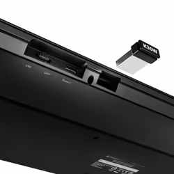Sharkoon OfficePal K30W bk clavier maison/bureau USB QWERTZ Allemand Noir - Vue supplémentaire 7