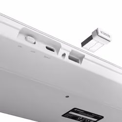 Sharkoon OfficePal K30W wh clavier maison/bureau USB QWERTZ Allemand Blanc - Vue supplémentaire 7