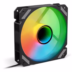 Sharkoon SHARK Mirror PWM RGB, Ventilateur, 12 cm, 500 tr/min, 1500 tr/min, 99,52 m³/h, Noir