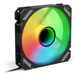 Sharkoon SHARK Mirror PWM RGB Boitier PC Ventilateur 12 cm Noir 1 pièce(s)