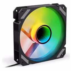 Sharkoon SHARK Mirror RGB PWM REVERSE, Ventilateur, 12 cm, 500 tr/min, 1500 tr/min, 99,52 m³/h, Noir