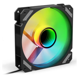 Sharkoon SHARK Mirror RGB PWM REVERSE Boitier PC Ventilateur 12 cm Noir 1 pièce(s)