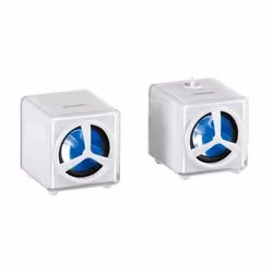 Zignum SPK-ZG-2005U-W, 2.0 canaux, Avec fil, 1,2 W, 0 - 260 Hz, Blanc