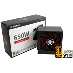 Xilence XP650R9 unité d'alimentation d'énergie 650 W 20+4 pin ATX ATX Noir, Rouge