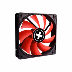 Xilence XPF120.R.PWM Boitier PC Ventilateur 12 cm Noir, Rouge