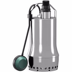 Présentation Pompe submersible sous forme de groupe monobloc avec moteur immergé à chemise réfrigérante, dispositif tourbillo ...