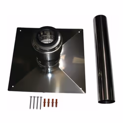 Wolf Couvercle d'arbre Cob 2651512 avec conduit d'air / fumées intégré et embout buccal pour fonctionnement dépendant de l'ai ...