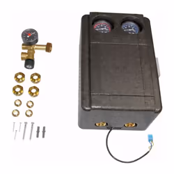 groupe de pompes solaires Wolf Se compose de: 2x multi-robinets avec raccords à compression Ø 18 mm (Ø 22 mm pour le groupe d ...