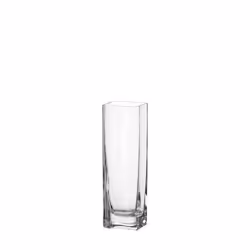 LEONARDO 014380, Vase cylindrique, Verre, Transparent, Brillant, Transparent, Table