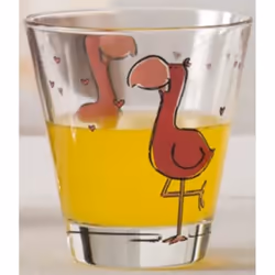 LEONARDO Flamingo, Rose, Transparent, Verre, 6 pièce(s), Cône, Claire, 215 ml