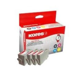 Kores G1717KIT cartouche d'encre Photo noire, Photo cyan, Photo magenta, Jaune photo