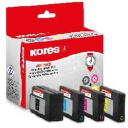 Kores G1747KIT cartouche d'encre 4 pièce(s) Compatible Noir, Cyan, Magenta, Jaune
