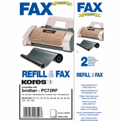 Kores G2035T2, 144 pages, Brother Fax T 72,74,76, Bobine de télécopie, 2 pièce(s)