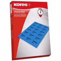 Kores L7037B, Bleu, Universel, Rectangle, A4, Allemagne, Laser/a jet d'encre