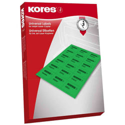Kores L7037G étiquette non-adhésive 2400 pièce(s) Vert Rectangle