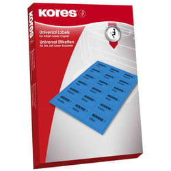 Kores L7042B étiquette non-adhésive 2100 pièce(s) Bleu Rectangle