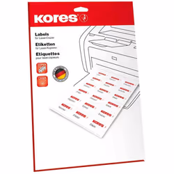 Kores L9742.10FT, Transparent, Universel, Rectangle, A4, Allemagne, Laser/a jet d'encre