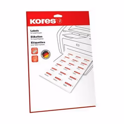 Kores L105148.10FT, Transparent, Rectangle, Permanent, A4, Universel, Laser
