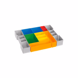 2 x Bacs U3 gris, avec 6 séparateurs inclus 2 x Bacs A3 rouge 3 x Bacs B3 jaune 2 x Bacs C3 bleu 1 x Bacs D3 vert 2 x Bacs F3 ...
