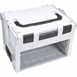 description En ABS résistant · · Poignée sur le dessus et sur le côté · Empilable · Solution de transport et de rangement des ...