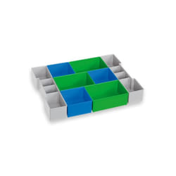 L-BOXX 6000010093 Accessoire de boîte de rangement Bleu, Vert, Gris Ensemble de boîte d'inserts