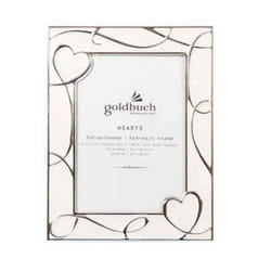 Goldbuch Hearts Cadre pour une seule photo Beige, Blanc
