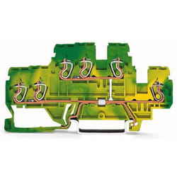 Wago 870-537 bornier 6 Vert, Jaune