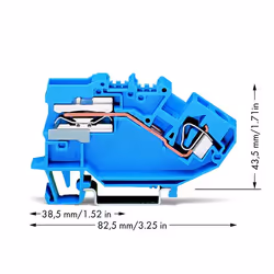 Wago 782-613 bornier Bleu