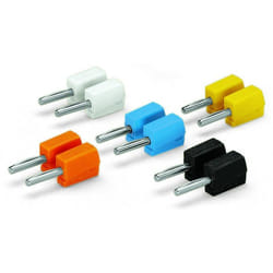 Wago 215-111 connecteur de fils Noir, Bleu, Rouge, Blanc, Jaune