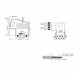 Wago 750-960 connecteur de fils D-Sub Gris