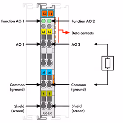 Wago 750-550 Module fieldbus Module de sortie analogique
