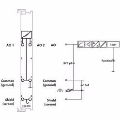 Wago 750-550 Module fieldbus Module de sortie analogique