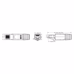 Wago 750-975 connecteur de fils RJ-45 Gris