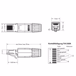 Wago 750-975 connecteur de fils RJ-45 Gris