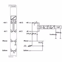 Wago 753-454 Module fieldbus Module d’entrée analogique