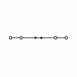 Wago 2004-1405 bornier 4 Noir