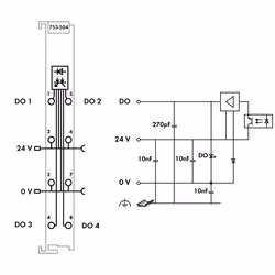 Wago 753-504 Module fieldbus