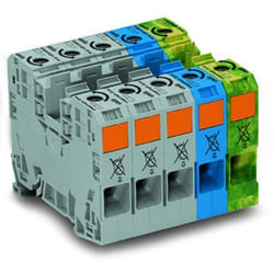 Wago 285-139 bornier 1 Bleu, Vert, Gris, Jaune