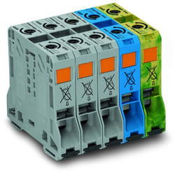 Wago 285-159 bornier 1 Bleu, Vert, Gris, Jaune