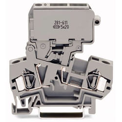 Wago 281-611 bornier 2P Gris
