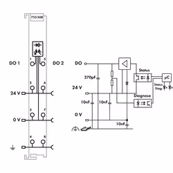Wago 753-508 Module fieldbus
