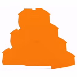Wago 2002-4192, Cache de bornier, Orange, 1 mm, 103,5 mm, 83,9 mm, 6,93 g